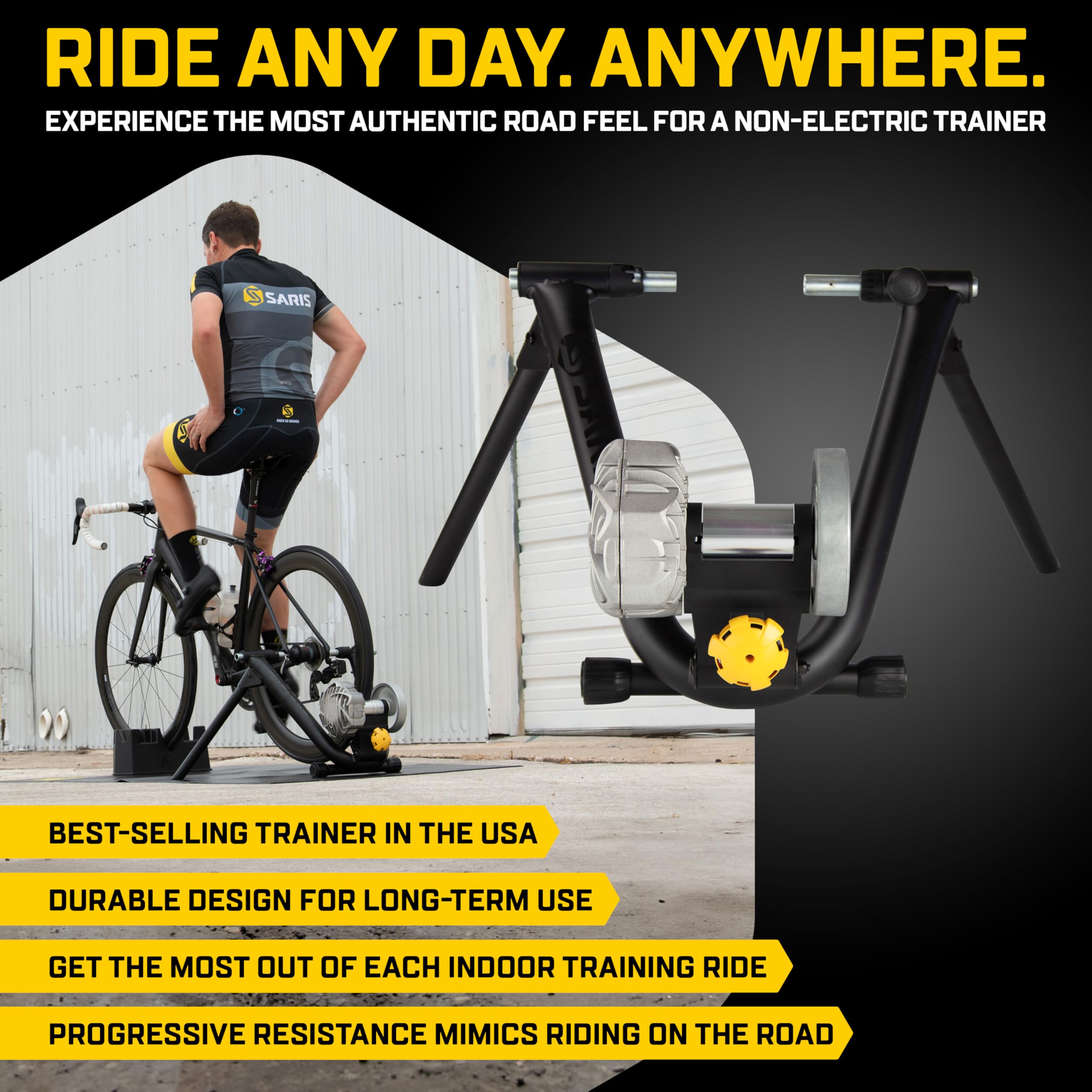 Foto 3 pulgar | El Entrenador De Bicicleta De Interior Saris Fluid2 Se Adapta A Carreteras Y Montañas - Venta Internacional.
