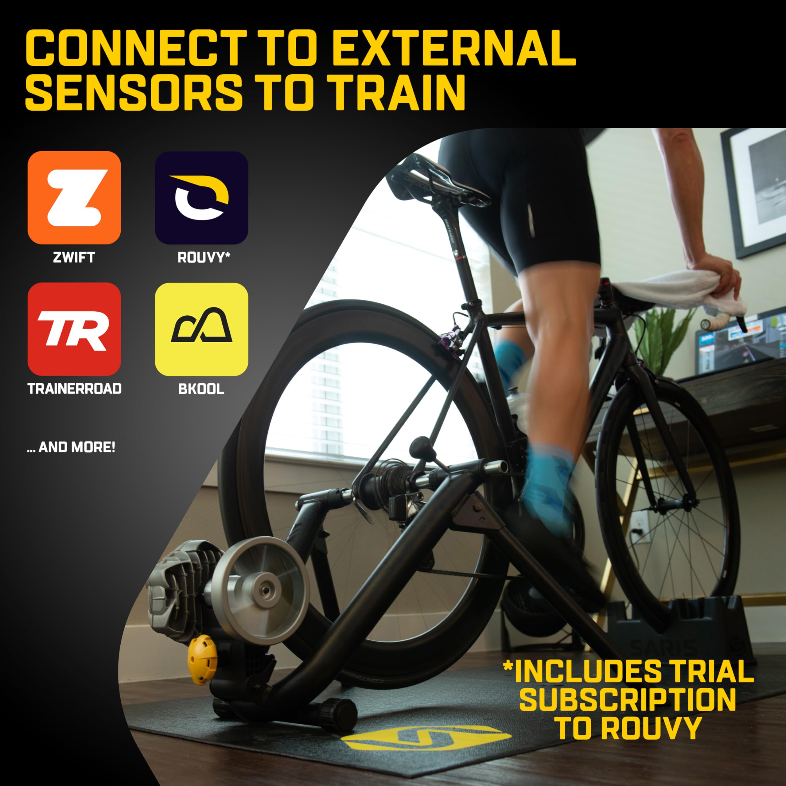 Foto 5 pulgar | El Entrenador De Bicicleta De Interior Saris Fluid2 Se Adapta A Carreteras Y Montañas - Venta Internacional.
