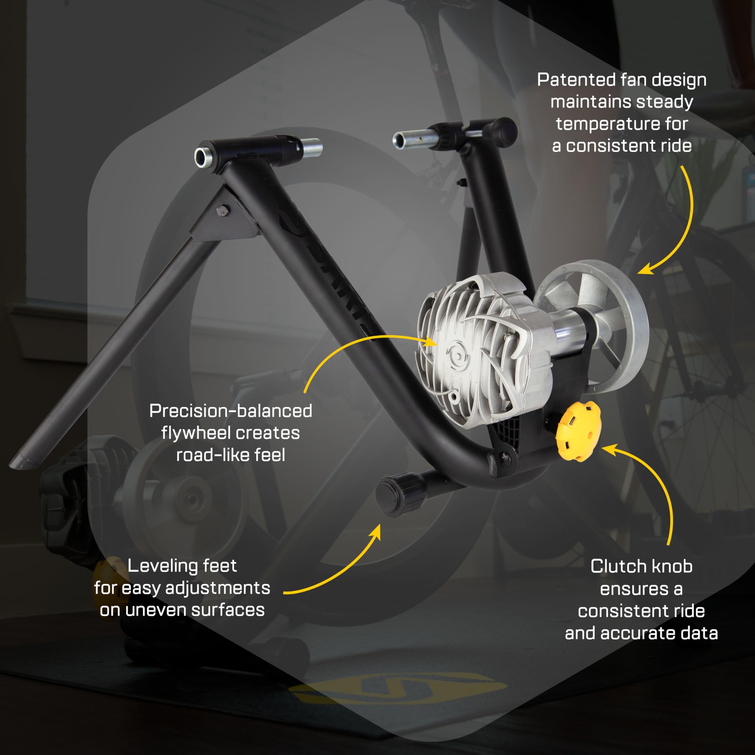 Foto 8 pulgar | El Entrenador De Bicicleta De Interior Saris Fluid2 Se Adapta A Carreteras Y Montañas - Venta Internacional.