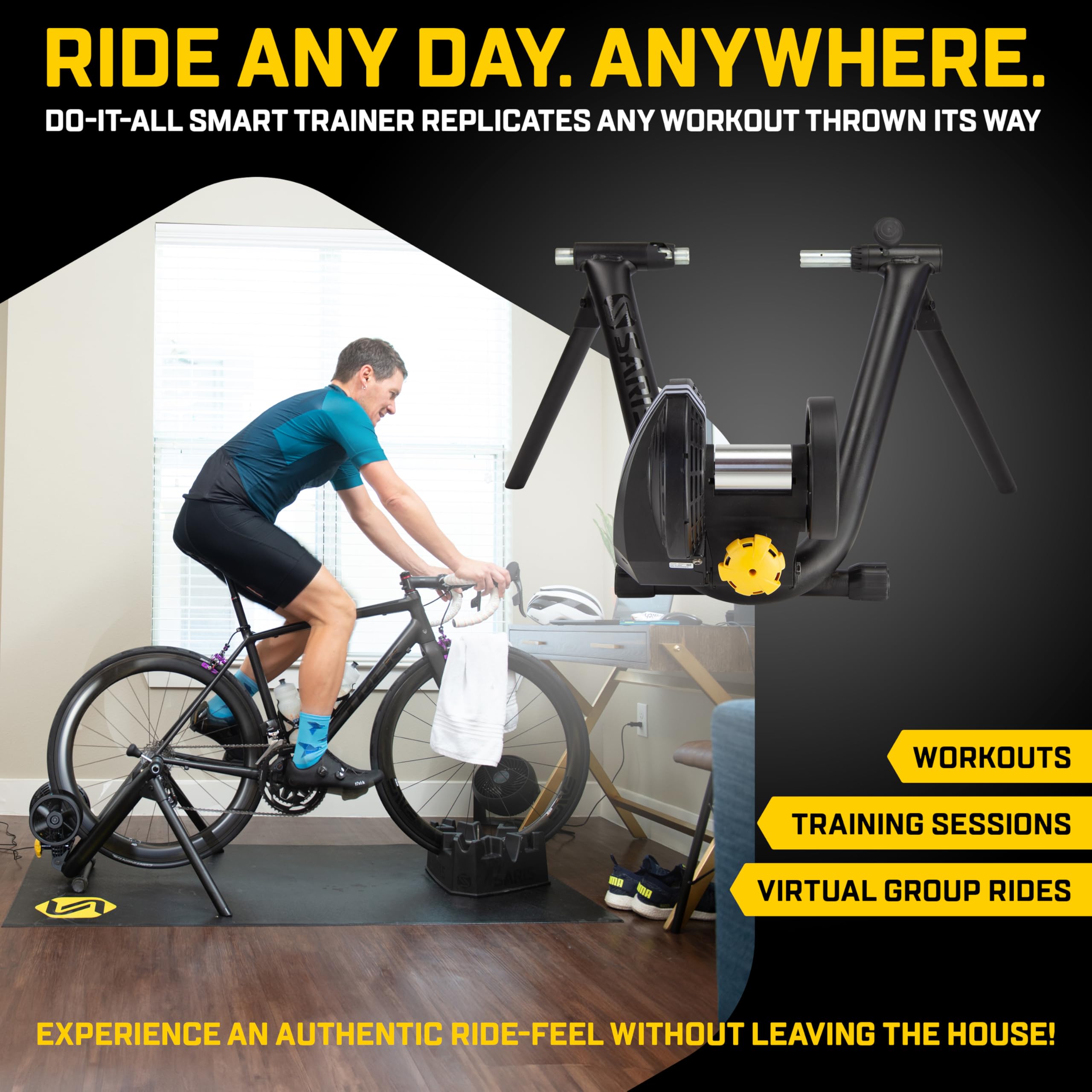 Foto 6 pulgar | Entrenador De Bicicleta De Interior Saris M2 Smart Compatible Con La Aplicación Zwift - Venta Internacional.