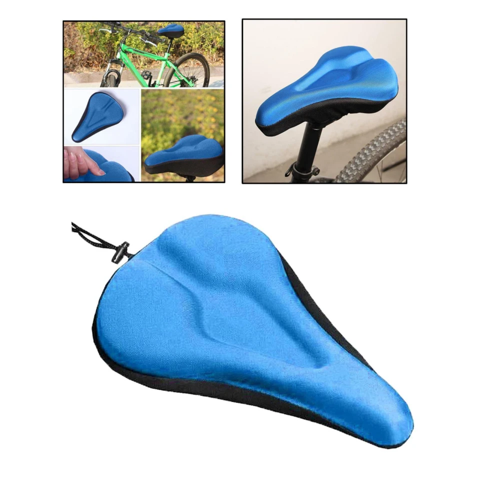 Foto 3 pulgar | Funda para Asiento de Bicicleta Malubero de Gel Azul