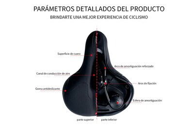 Foto 3 | Sillín De Bicicleta Xtellar: Cómodo, Impermeable Y Ergonómico Para Paseos Excepcionales.