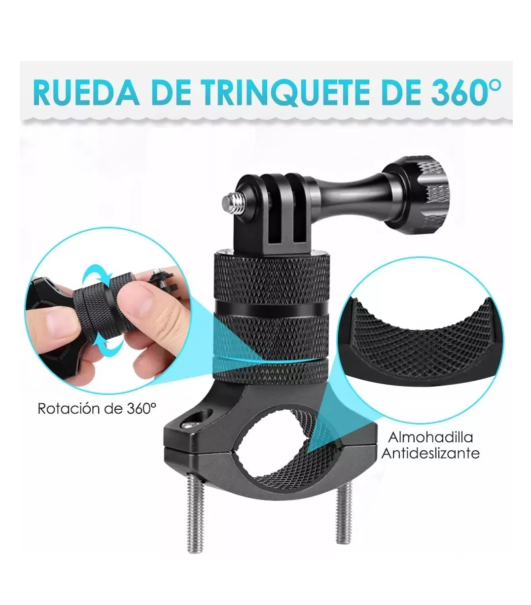 Foto 4 pulgar | Soporte Belug Negro para Cámara Go Pro