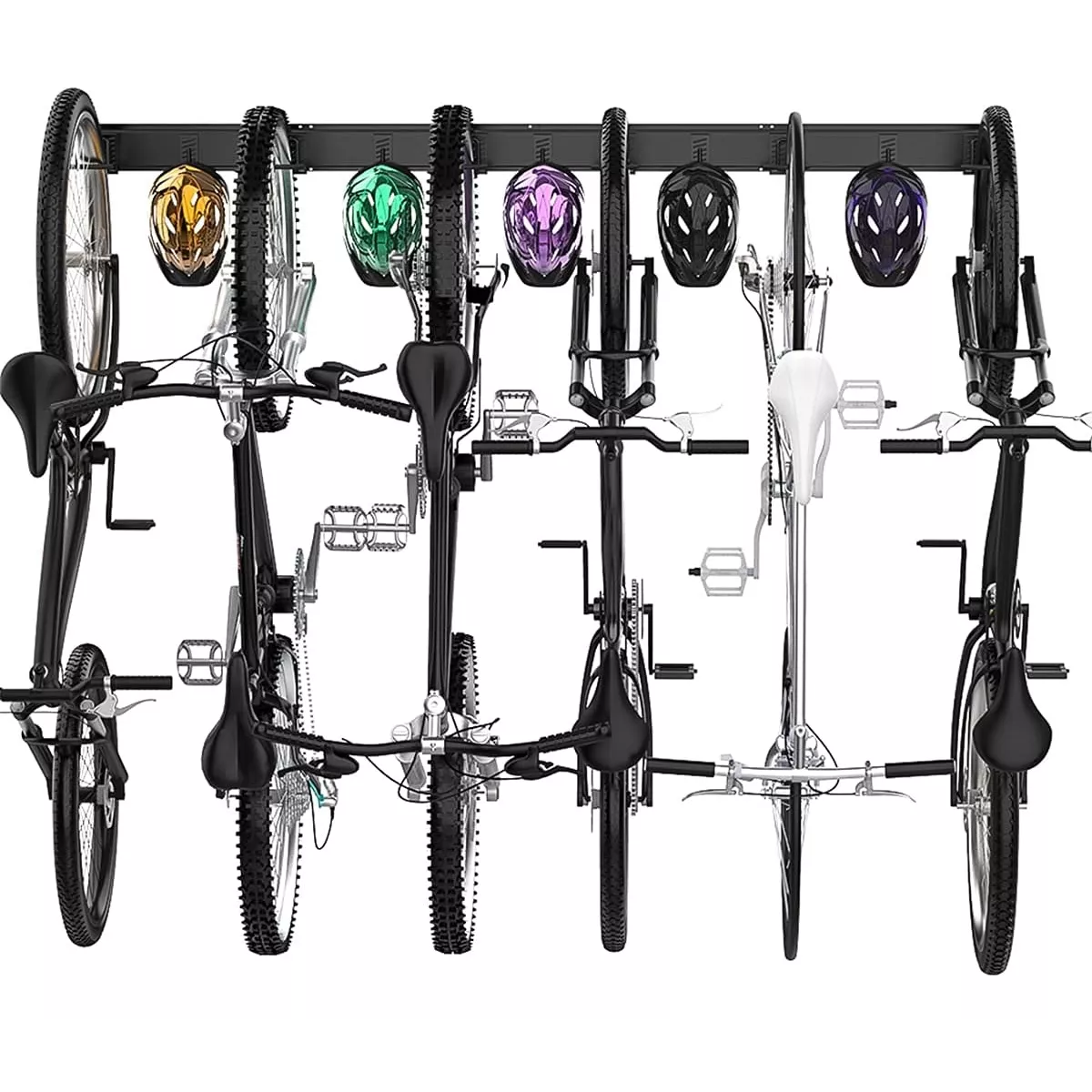 Foto 3 pulgar | Soporte Gancho Rack de Pared Para 5 Bicicletas Eo Safe Imports Esi-14740 Negro