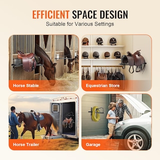 Foto 6 | Soporte De Pared Para Sillín Vevor, Paquete De 8 Unidades, Para Caballos, Inglés Y Western - Venta Internacional.