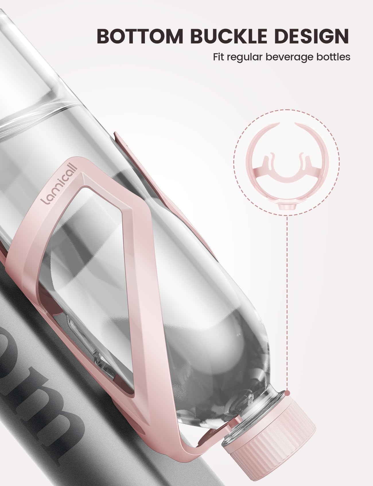Foto 6 pulgar | Soporte Para Botella De Agua Para Bicicleta Lamicall Ultralight 35 Ml, Color Rosa - Venta Internacional.