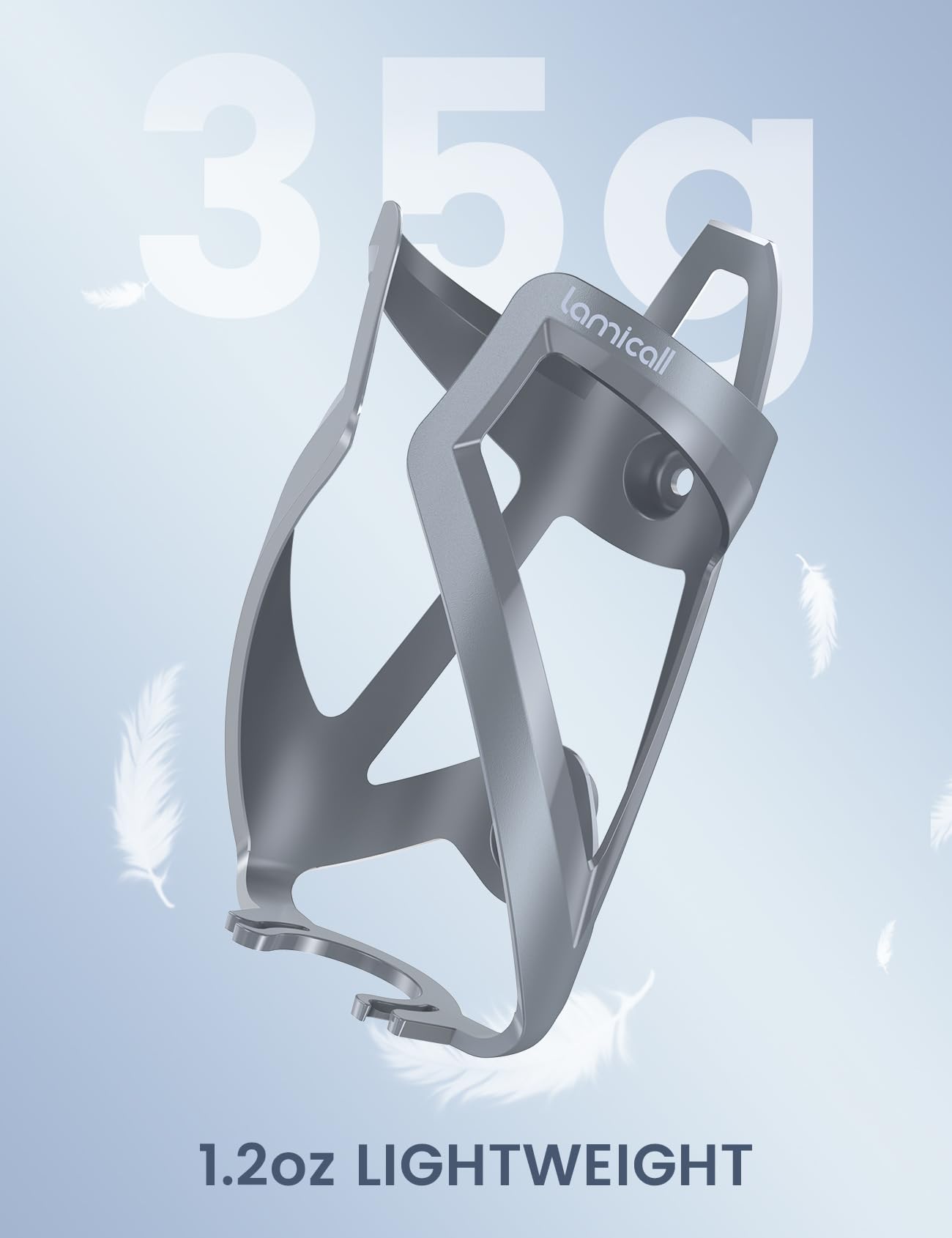 Foto 2 | Soporte Para Botella De Agua Para Bicicleta Lamicall Ultralight 35 Ml, Gris - Venta Internacional.