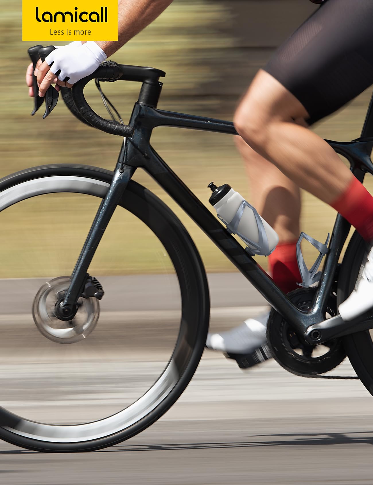 Foto 7 | Soporte Para Botella De Agua Para Bicicleta Lamicall Ultralight 35 Ml, Gris - Venta Internacional.