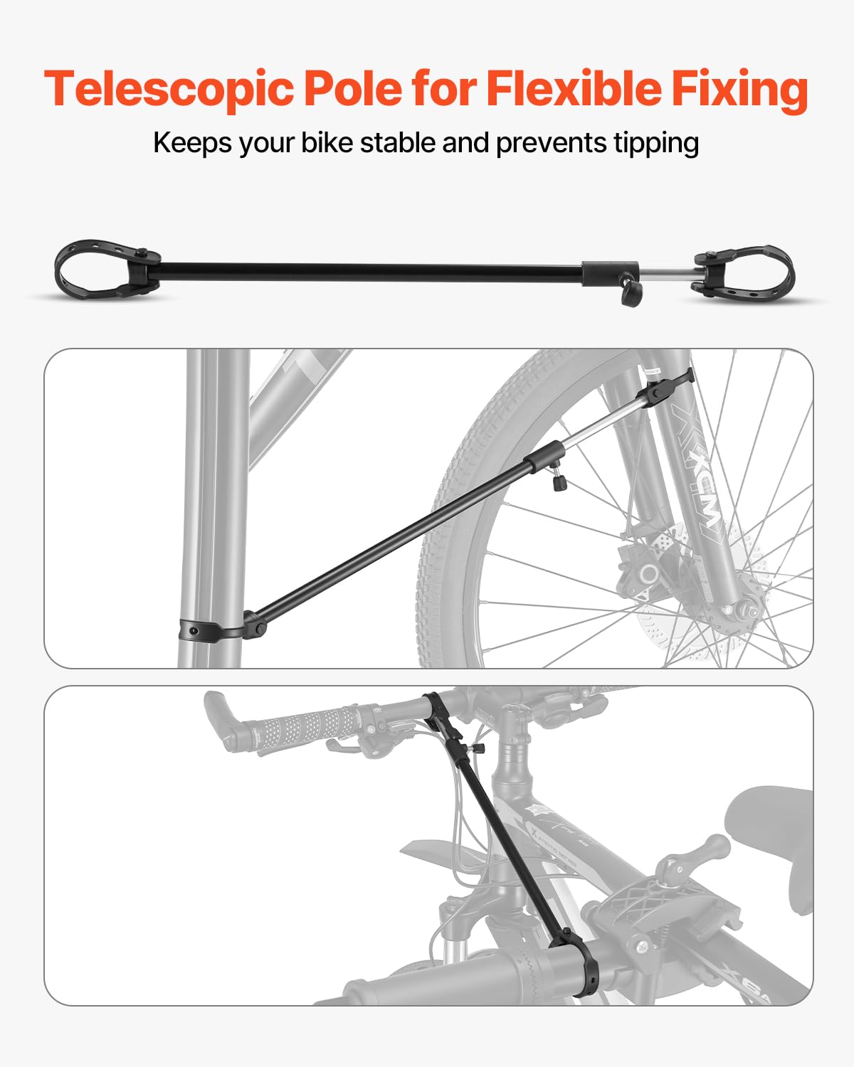 Foto 6 pulgar | Soporte De Reparación De Bicicletas Vevor Heavor Heavy Duty De 38,56 Kg Con Altura Ajustable - Venta Internacional.