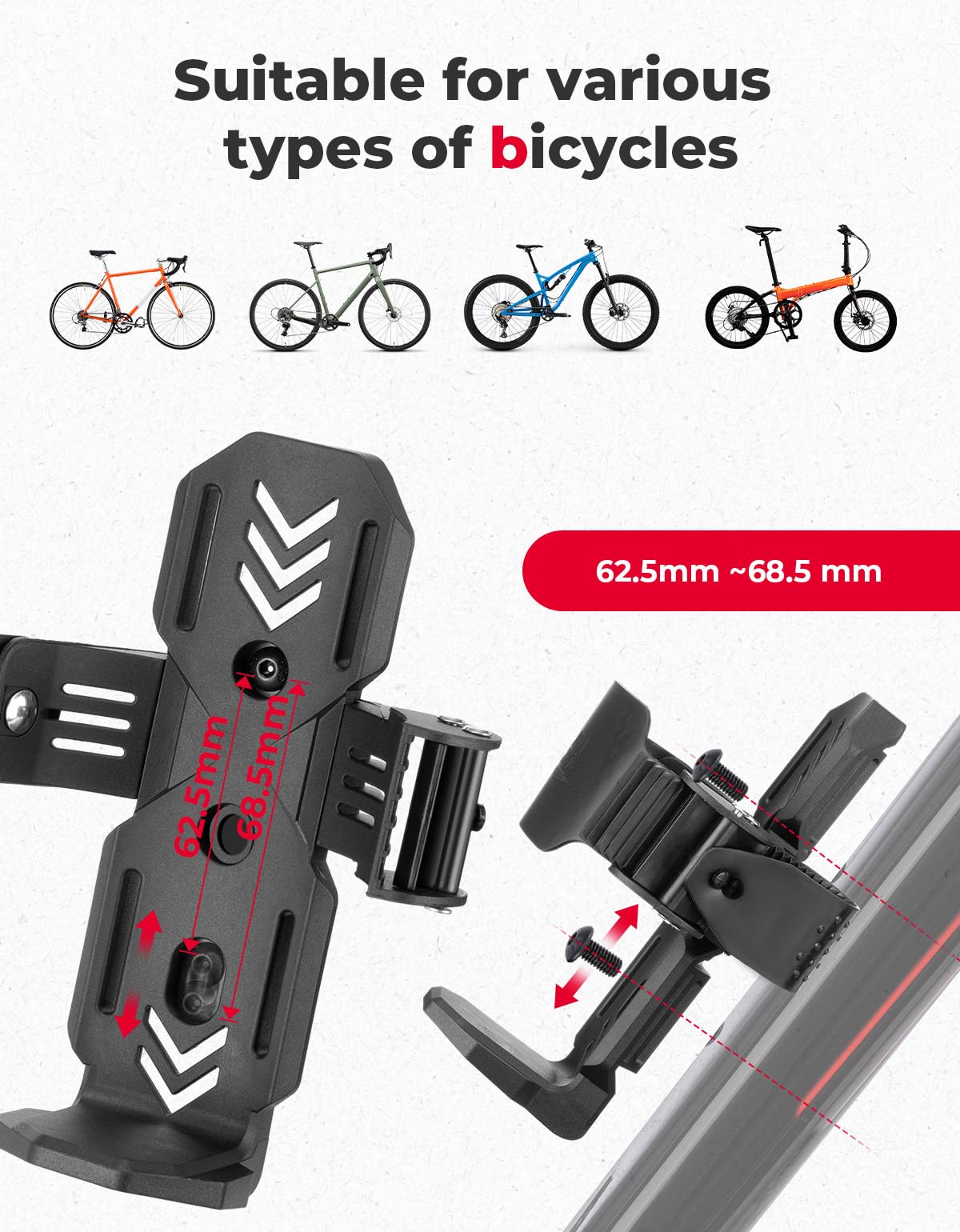 Foto 3 pulgar | Portavasos Para Bicicleta Kemimoto, Botella De Agua De Hasta 800 Ml, Universal - Venta Internacional.