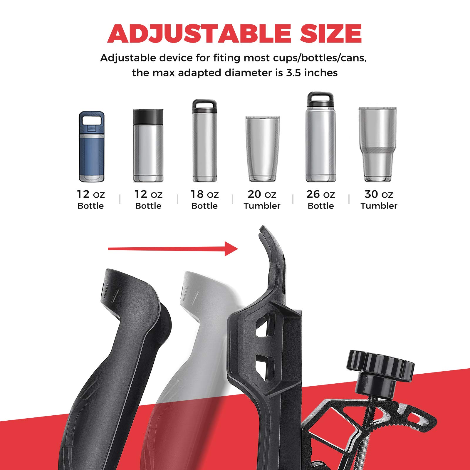 Foto 5 pulgar | Portavasos Kemimoto Atv Mejorado Para Motocicletas De 350 Ml A 800 Ml - Venta Internacional.