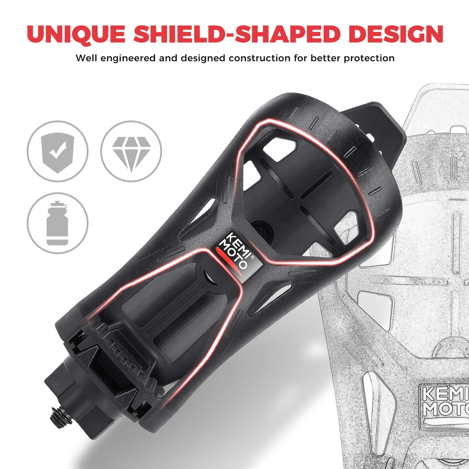 Foto 6 pulgar | Portavasos Kemimoto Atv Mejorado Para Motocicletas De 350 Ml A 800 Ml - Venta Internacional.