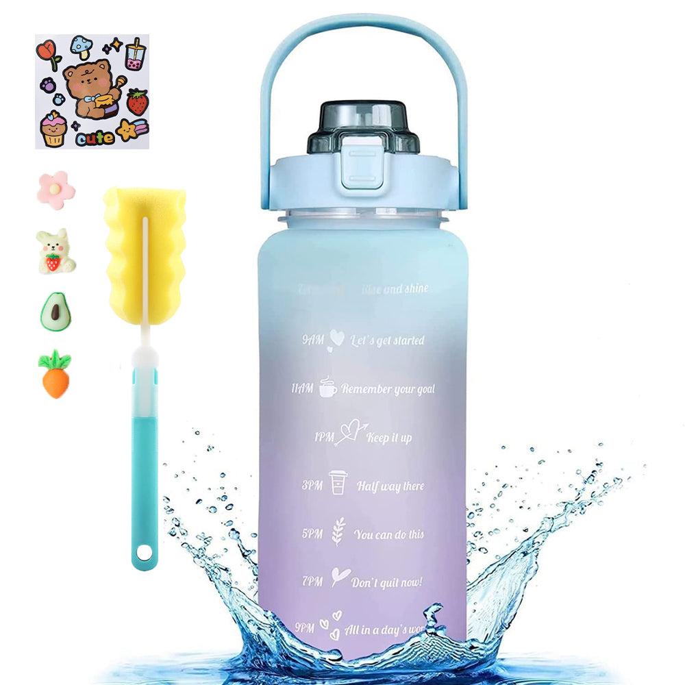 Botella Motivacional HAPPY ME 1 L con Popote Plástico Integrado $347