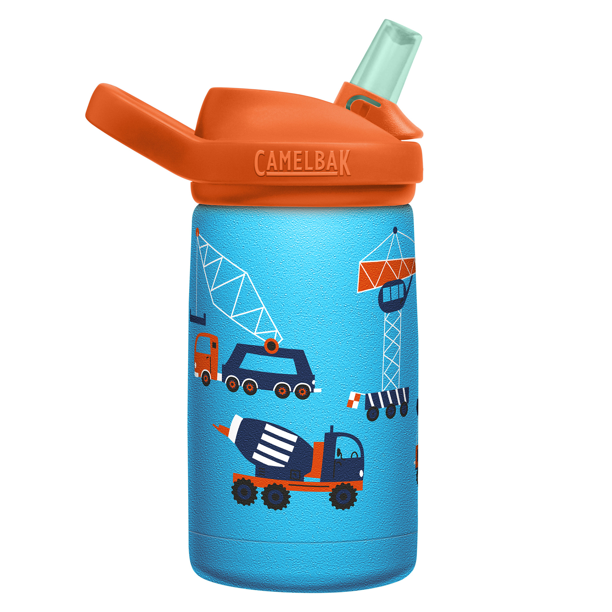 Foto 4 pulgar | Botella Termica Eddy+kids 12oz Sst Construction And Cranes Marca Camelbak 2752402035 Naranja