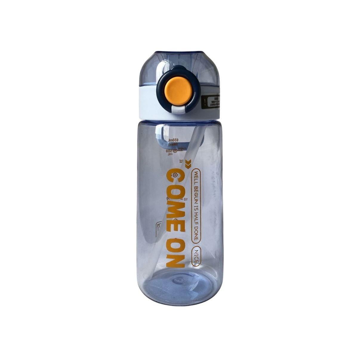 Set de 2 Botellas para Agua 650 ml con Popote y Agarradera