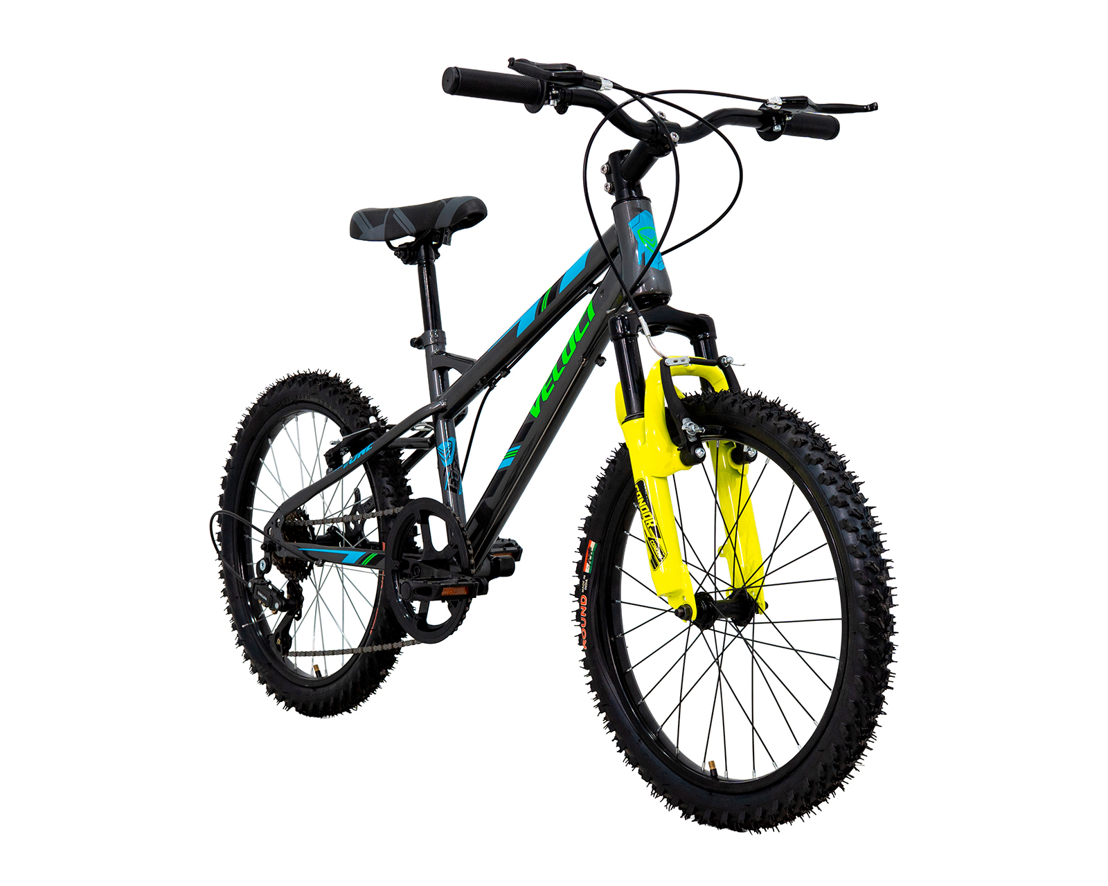 Foto 3 pulgar | Bicicleta Veloci Hiperion Rodada 20 Gris Infantil