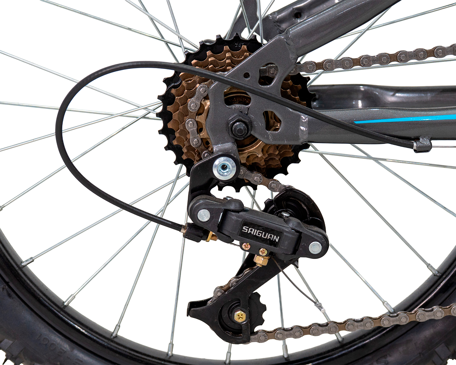 Foto 6 | Bicicleta Veloci Hiperion Rodada 20 Gris Infantil