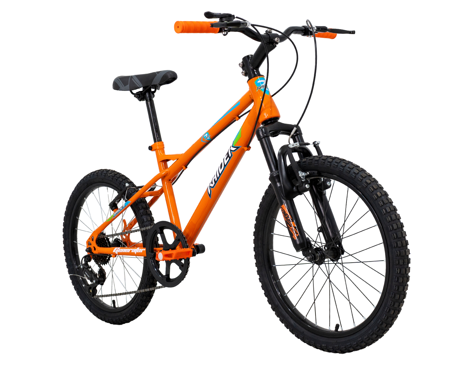 Foto 3 pulgar | Bicicleta Raider Generator Rodada 20 Naranja Infantil
