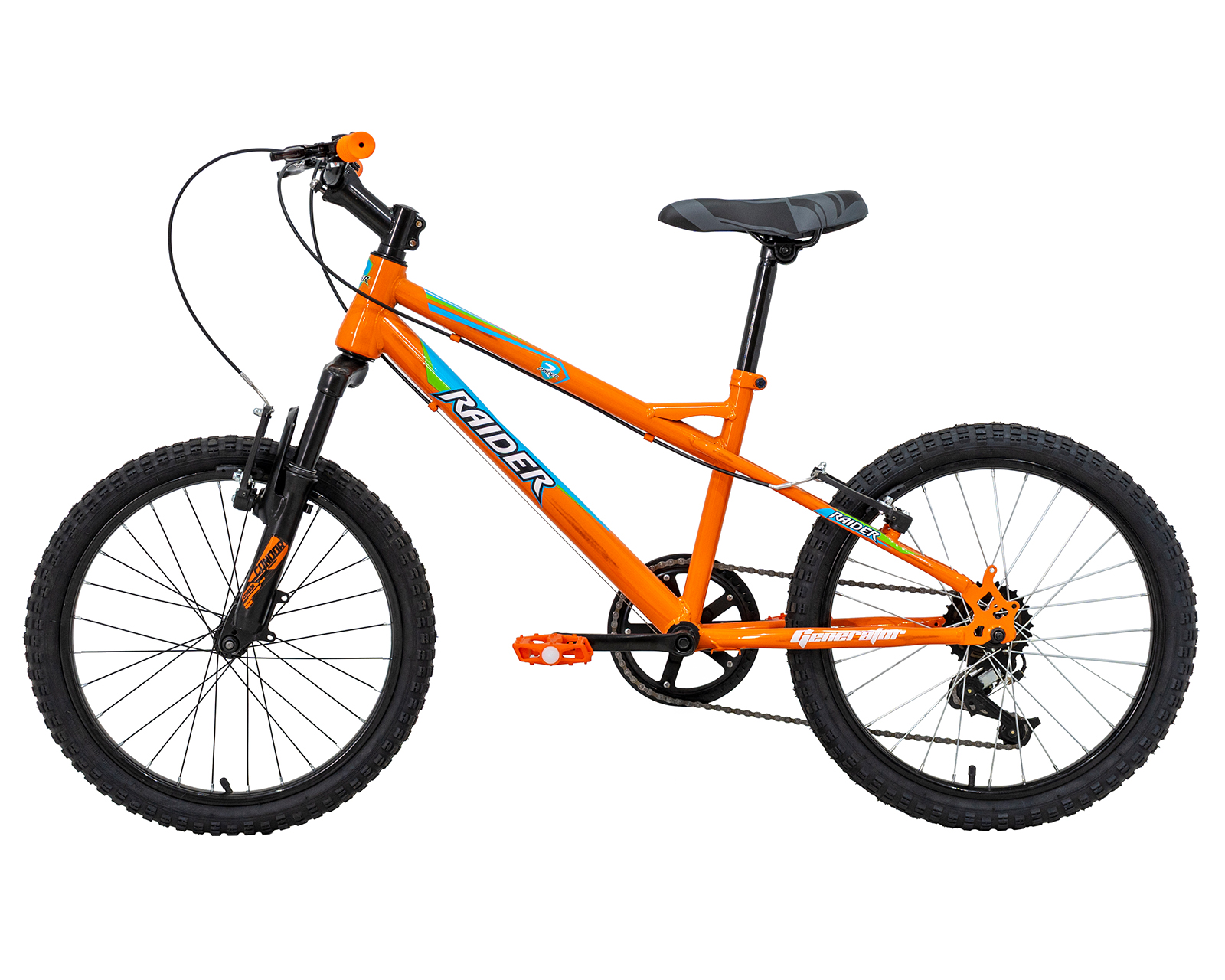 Foto 9 pulgar | Bicicleta Raider Generator Rodada 20 Naranja Infantil