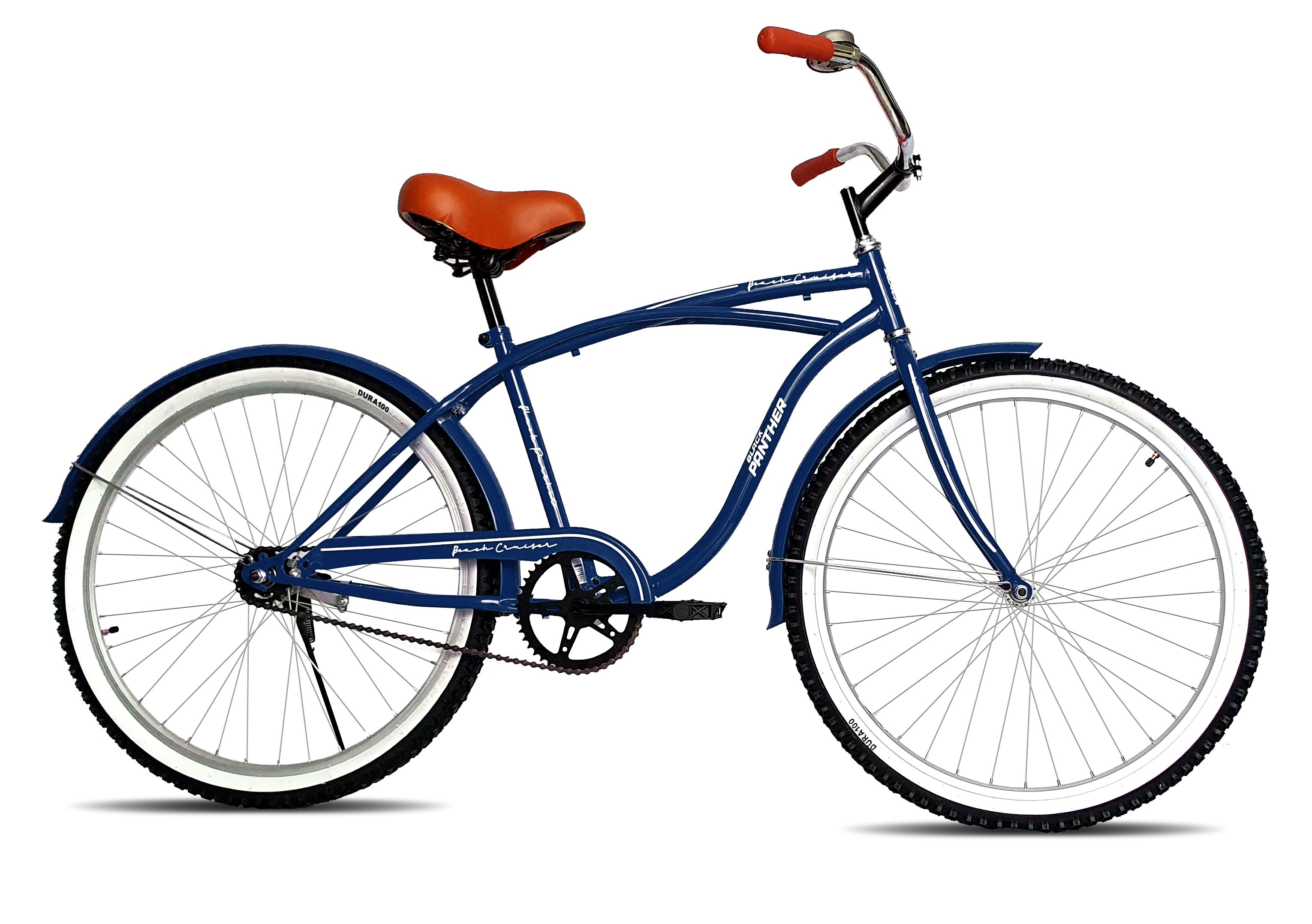 Foto 2 pulgar | Bicicleta Black Panther Beach Cruiser color Azul Rodada 26