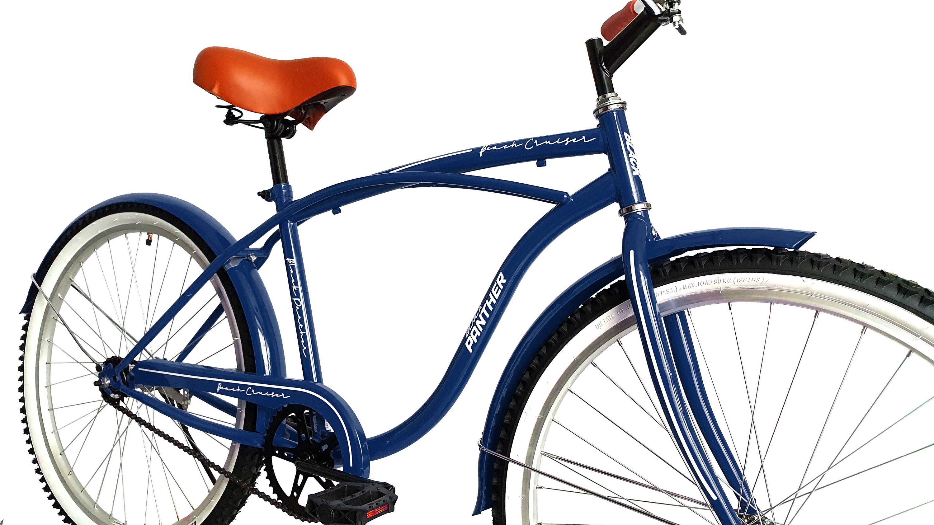 Foto 4 pulgar | Bicicleta Black Panther Beach Cruiser color Azul Rodada 26