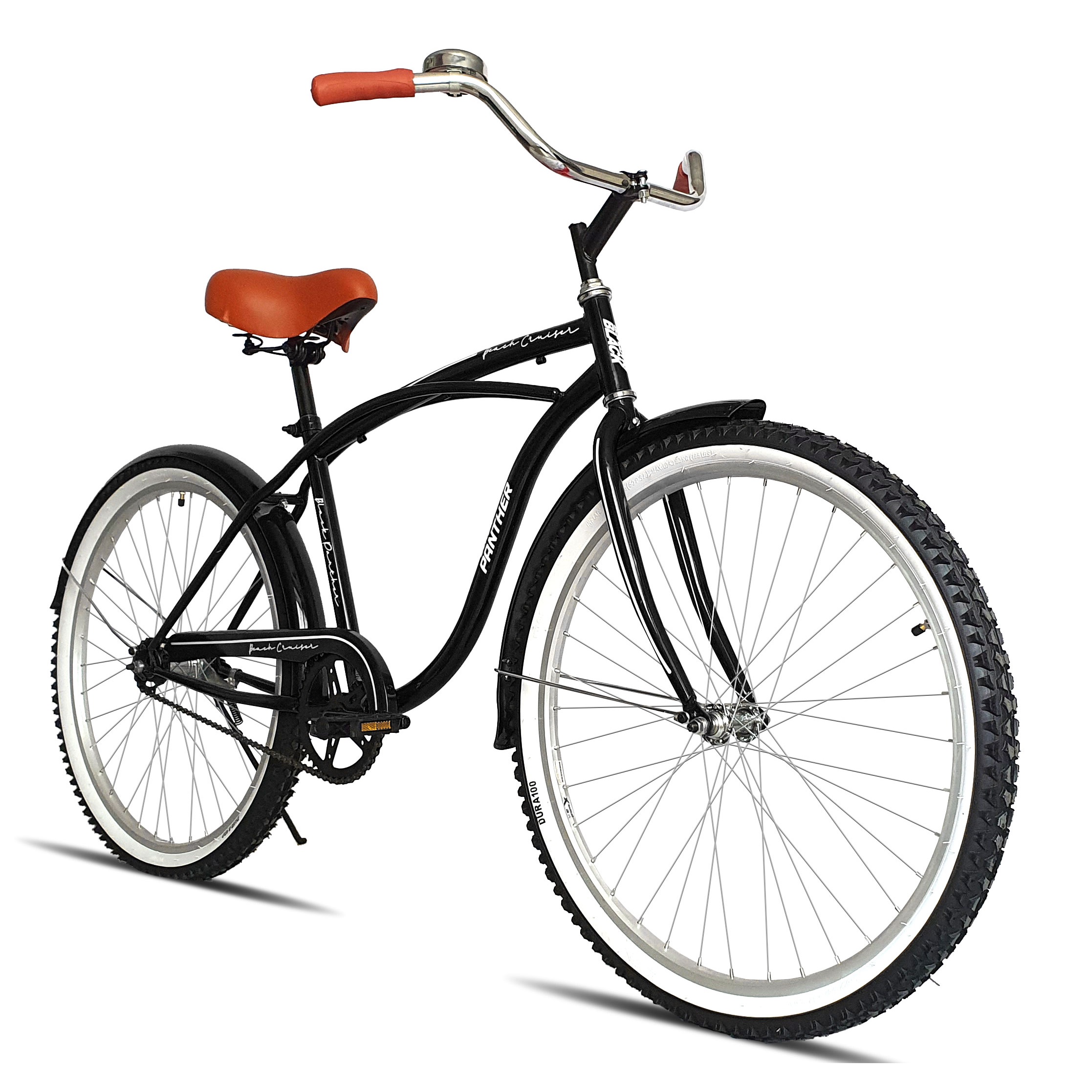 Foto 3 pulgar | Bicicleta Black Panther Beach Cruiser color Negro Rodada 26