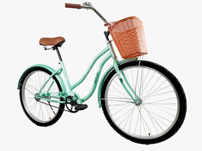 Foto 2 | Bicicleta Black Panther Beach Cruiser color Verde Rodada 24
