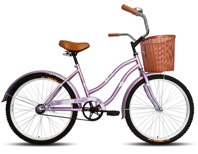 Foto 1 | Bicicleta Black Panther Beach Cruiser color Púrpura Rodada 24