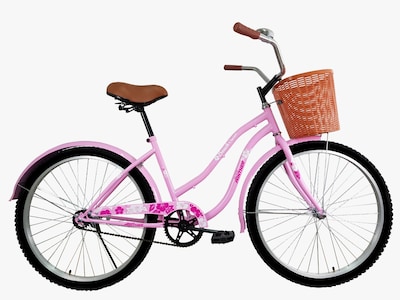 Foto 1 | Bicicleta Black Panther Beach Cruiser color Rosa Rodada 24