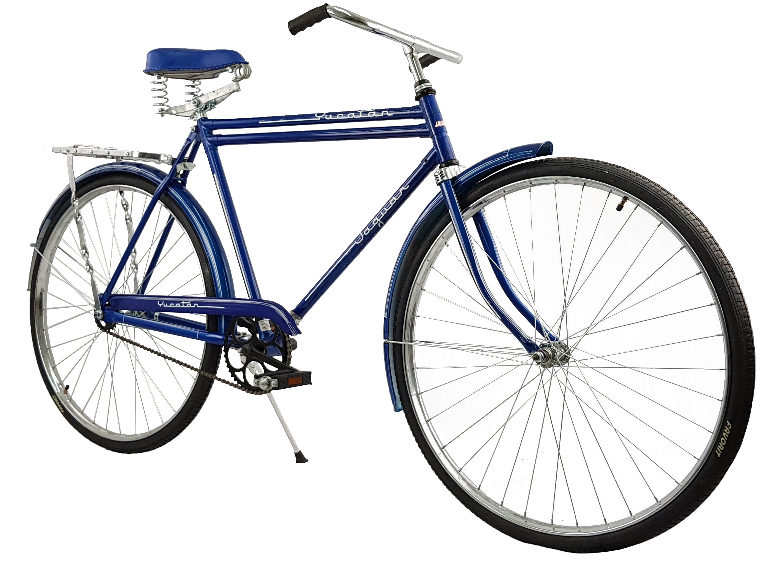 Foto 3 pulgar | Bicicleta Retro Jaguar Clásica Yucatán Azul Rodada 28