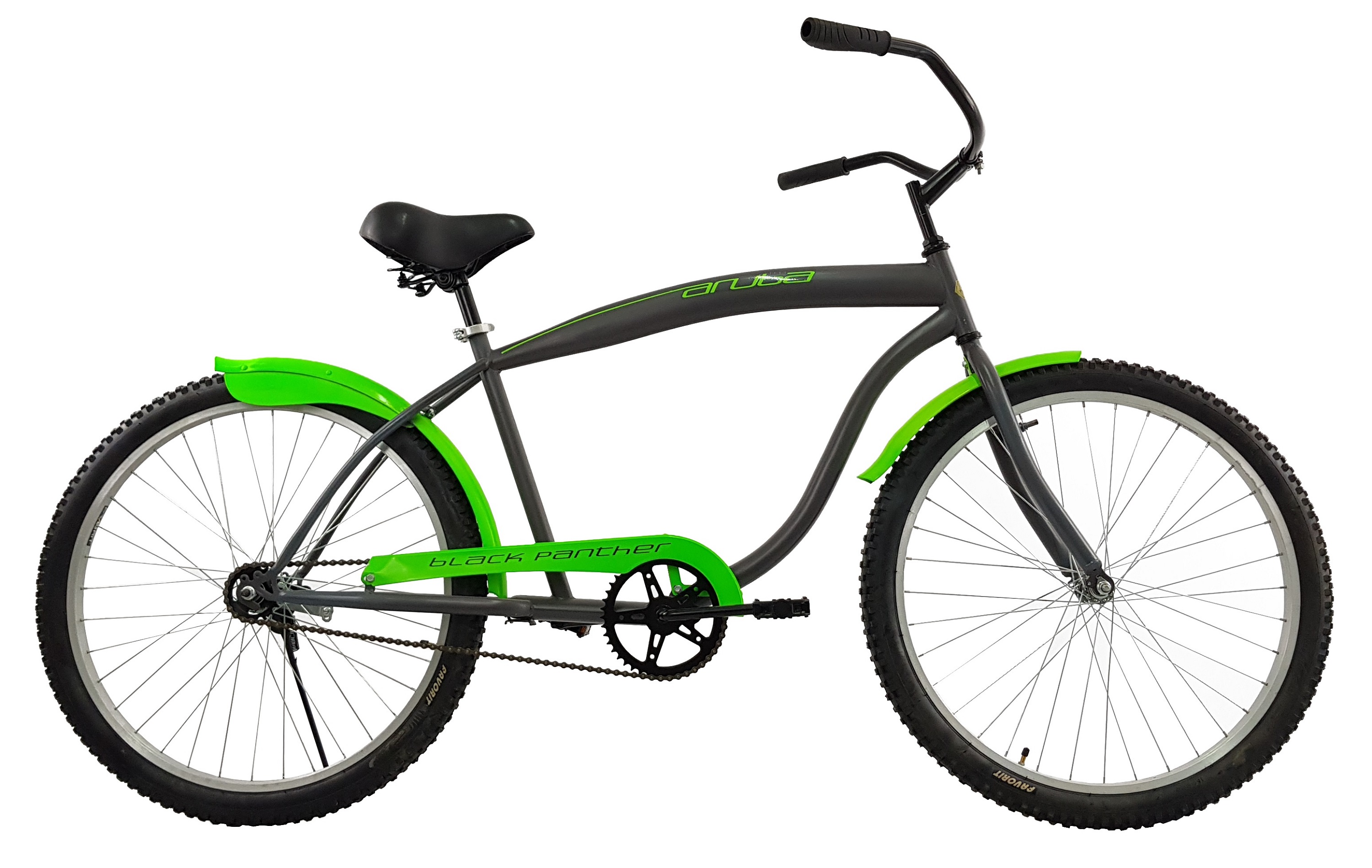 Bicicleta Black Panther Retro Aruba Rodada 26 color Verde