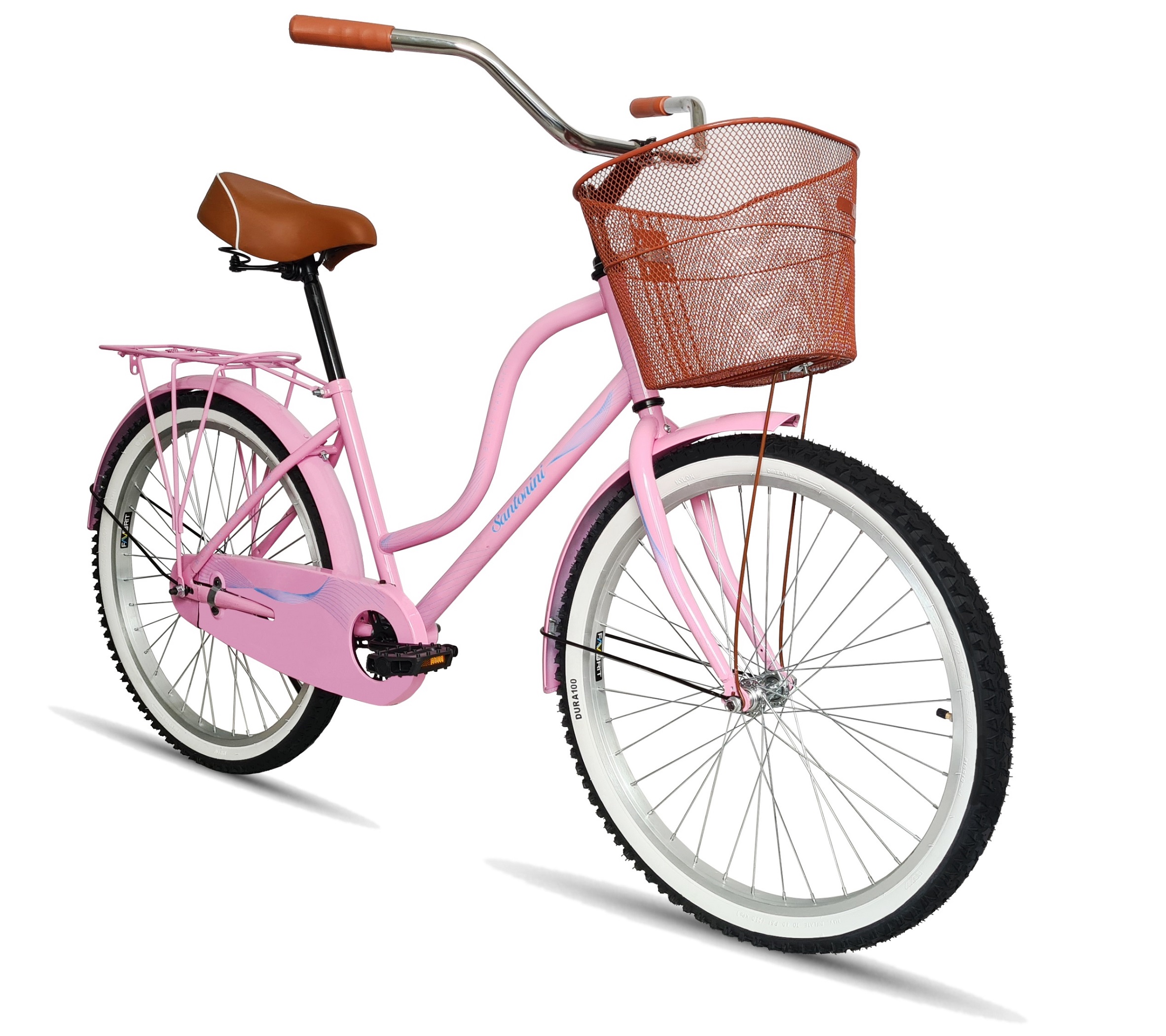 Foto 2 | Bicicleta Black Panther Santorini Rosa R24 con Canasta