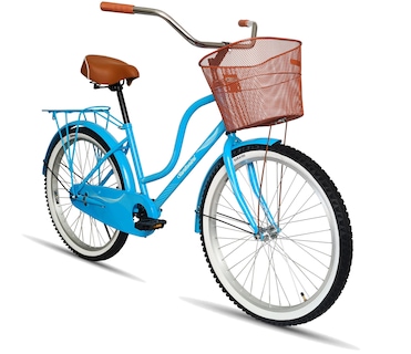 Foto 2 | Bicicleta Black Panther Santorini Azul R24 con Canasta