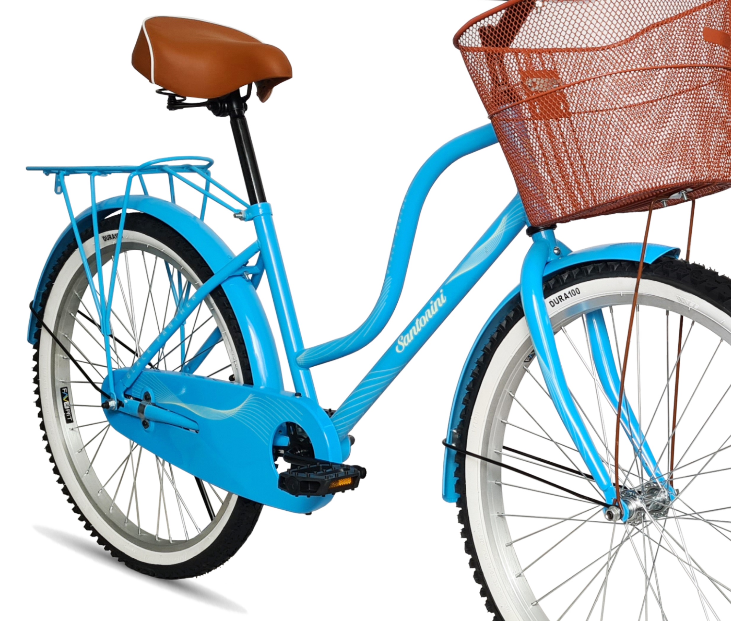 Foto 3 | Bicicleta Black Panther Santorini Azul R24 con Canasta