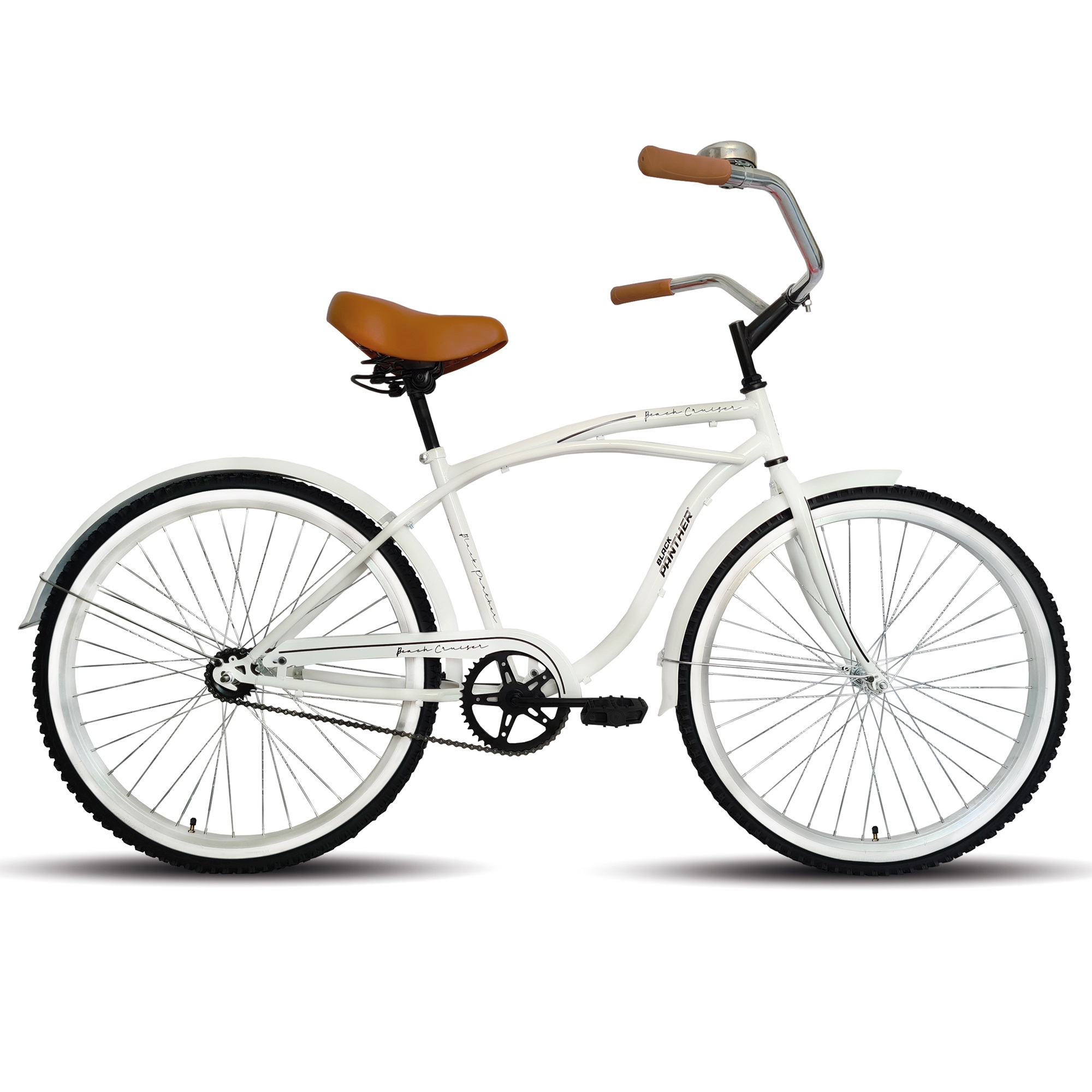 Foto 2 pulgar | Bicicleta Black Phanter Beach Cruiser Blanco Rodada 24 S/v H