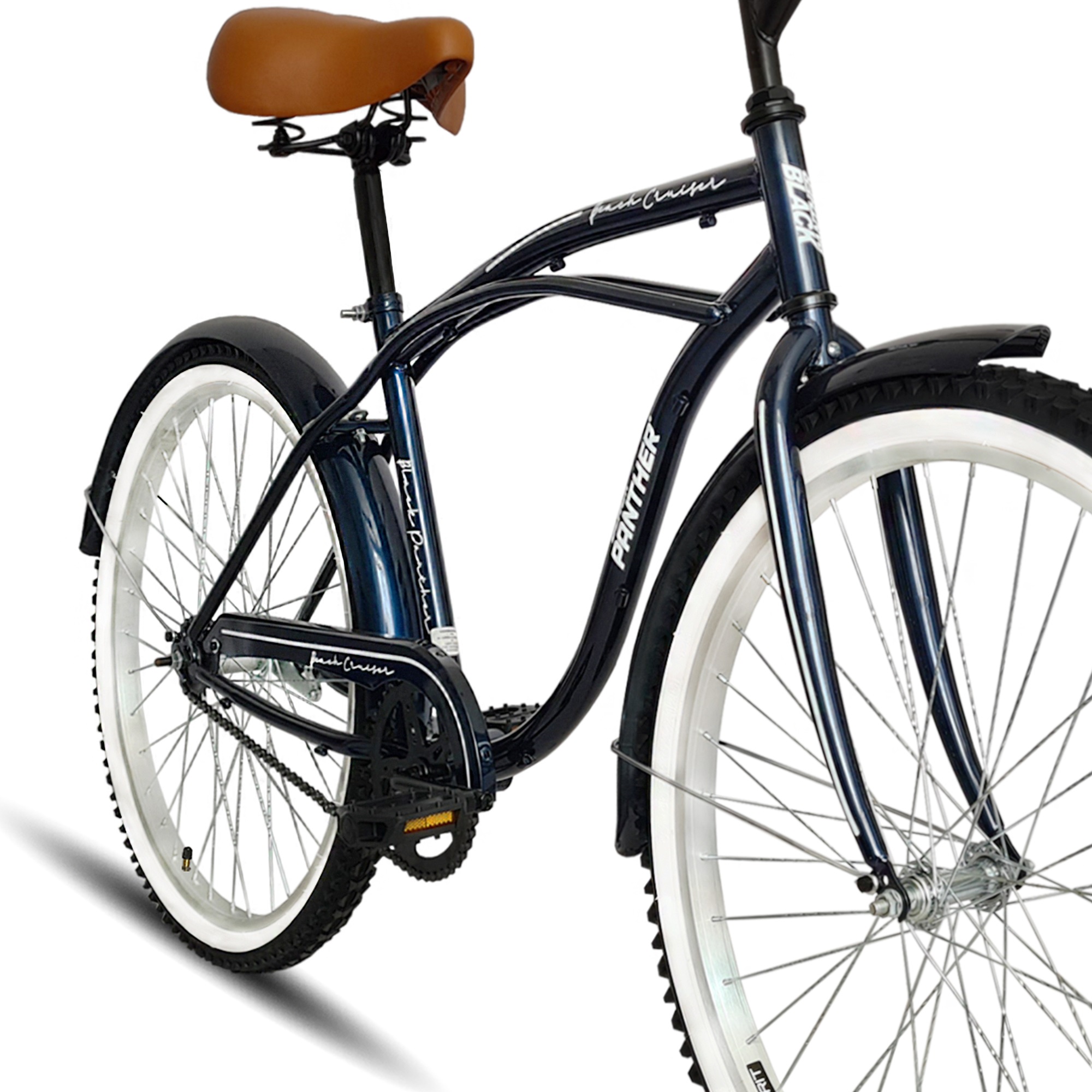 Foto 4 pulgar | Bicicleta Black Phanter Beach Cruiser Azul Rodada 24 S/v H