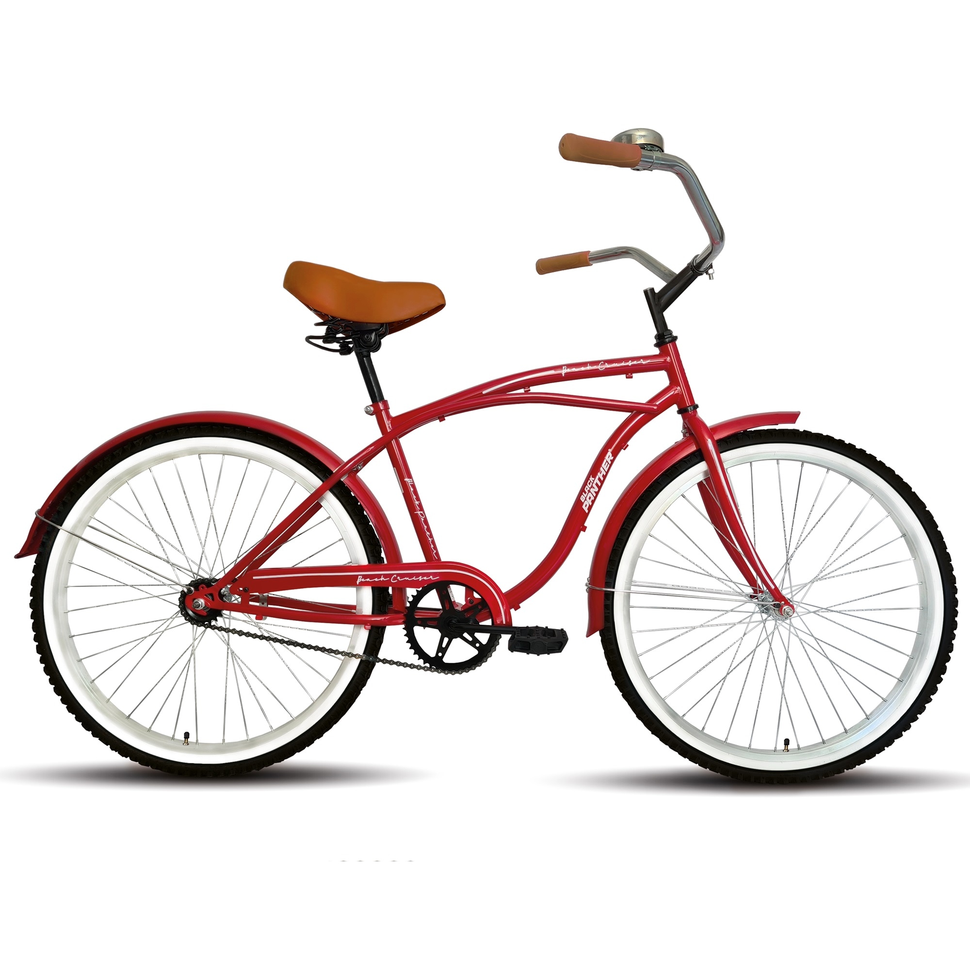 Bicicleta Black Phanter Beach Cruiser Rojo Rodada 24 S/v H $3,289