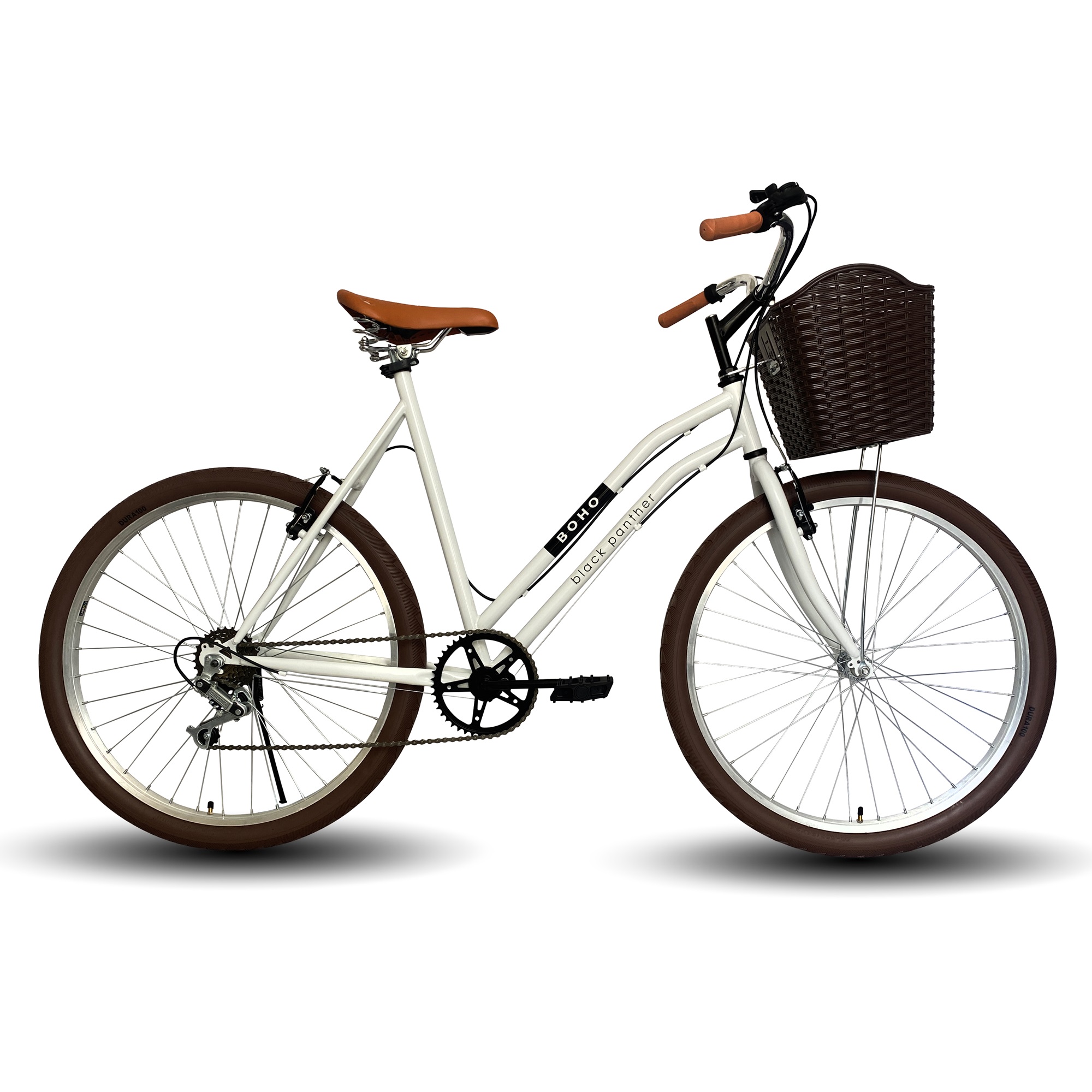 Bicicleta Black Panther Boho Blanco D R26 6v