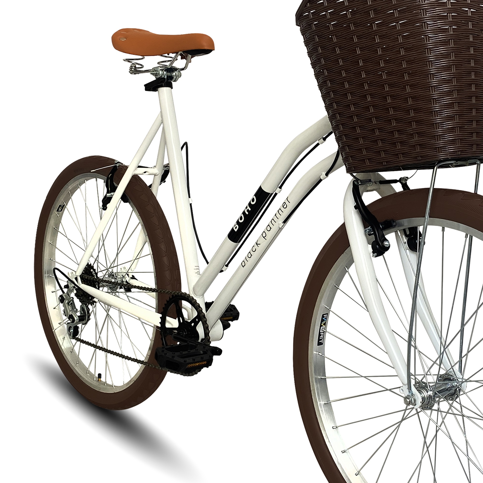 Foto 4 pulgar | Bicicleta Black Panther Boho Blanco D R26 6v