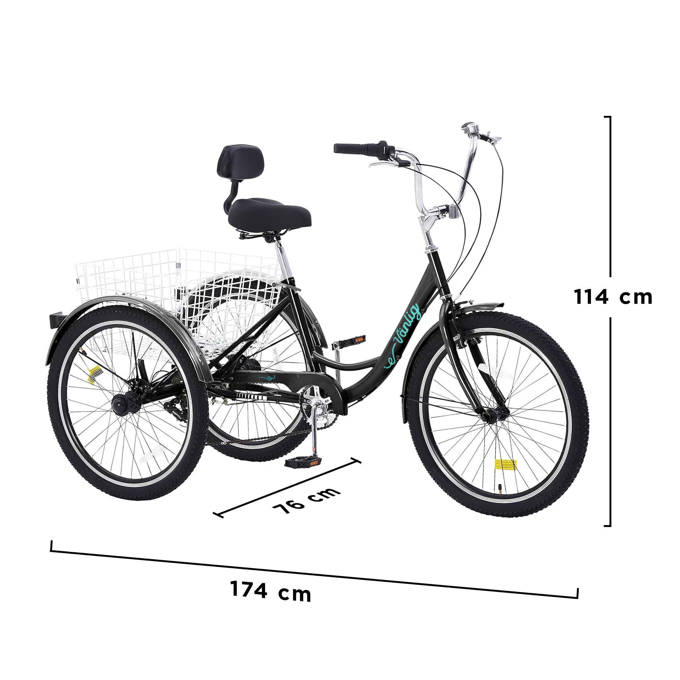 Foto 6 | Triciclo Para Adultos Con Cesta