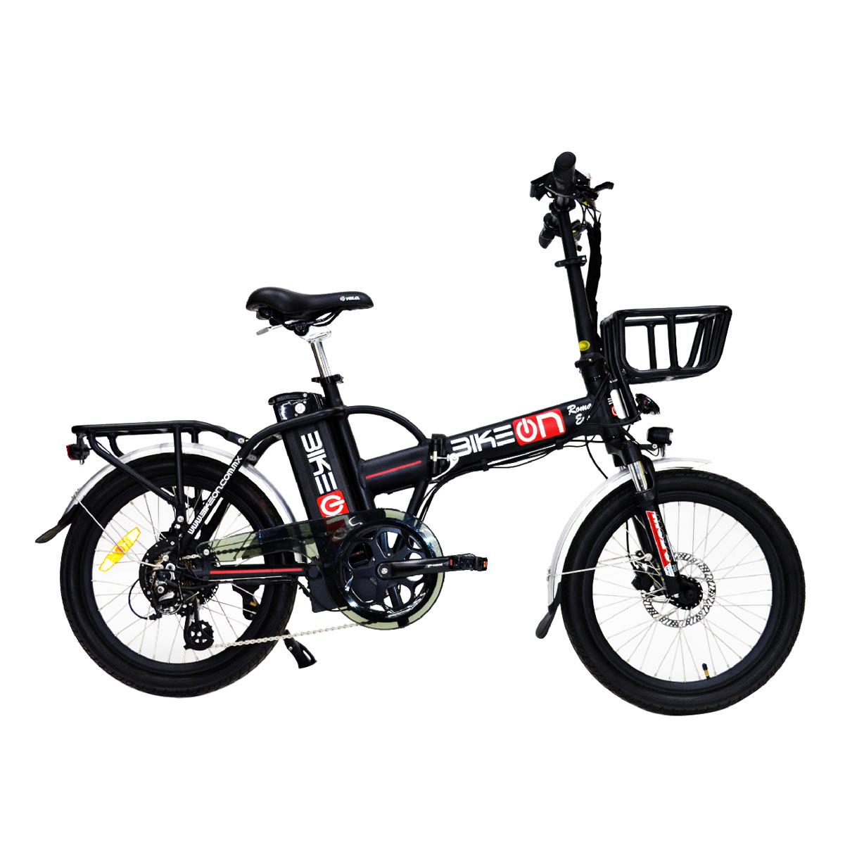 Bicicleta Eléctrica Plegable Bikeon Roma Evo R20 color Negro