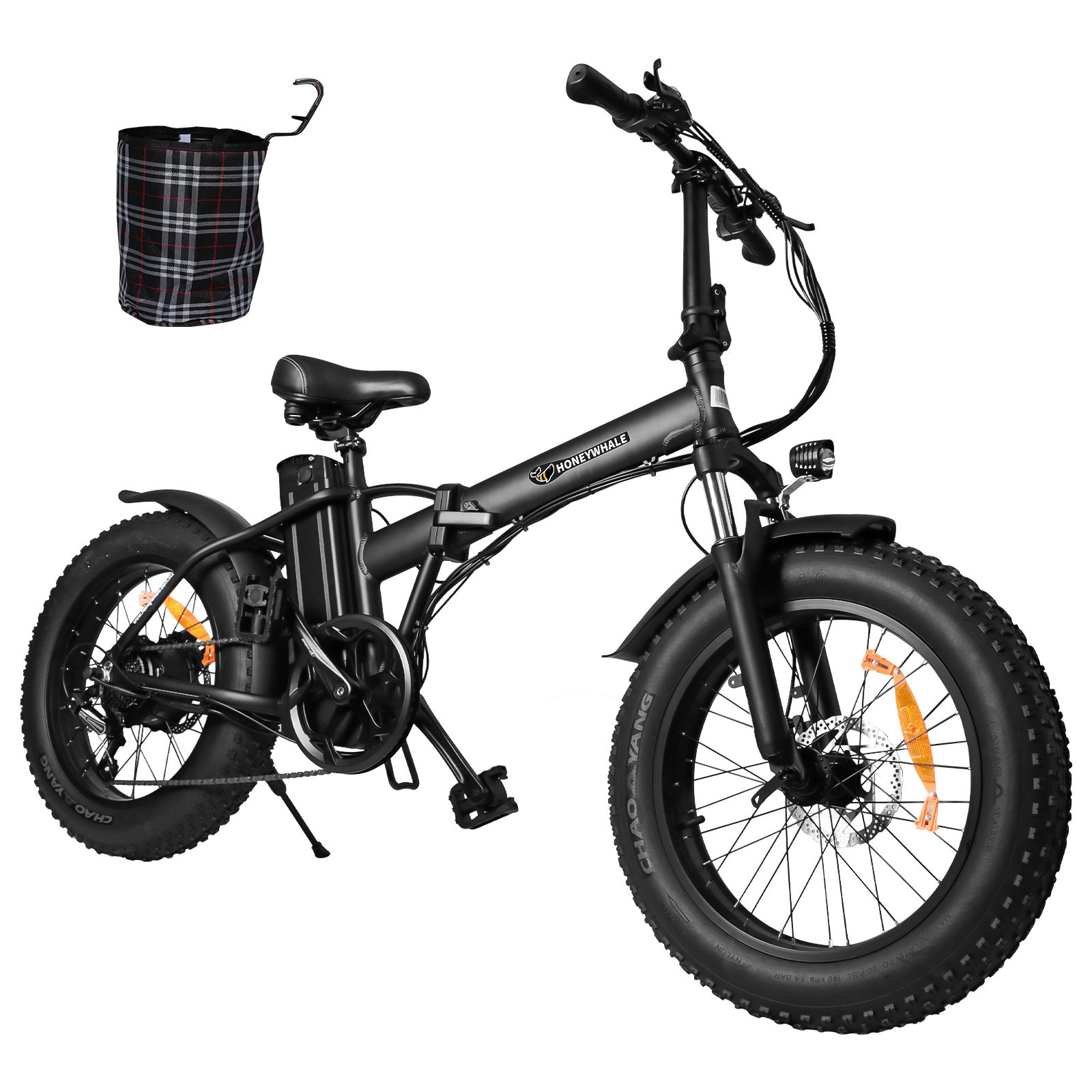 Bicicleta Eléctrica Plegable Honey Whale F6 Negro