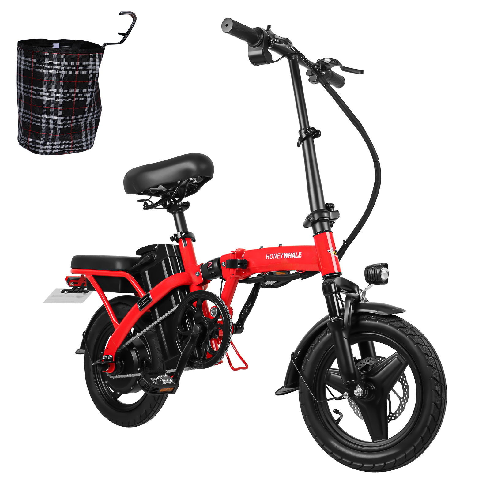 Bicicleta Eléctrica Plegable Honey Whale S6 Roja