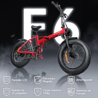 Foto 5 | Bicicleta Eléctrica Plegable Honey Whale F6 color Rojo
