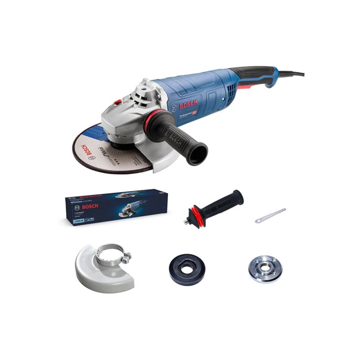 Foto 1 | Esmeriladora Angular Bosch 9” 2200w 6500 Rpm 5/8-11 Interruptor Tri-control (gws 25-230)