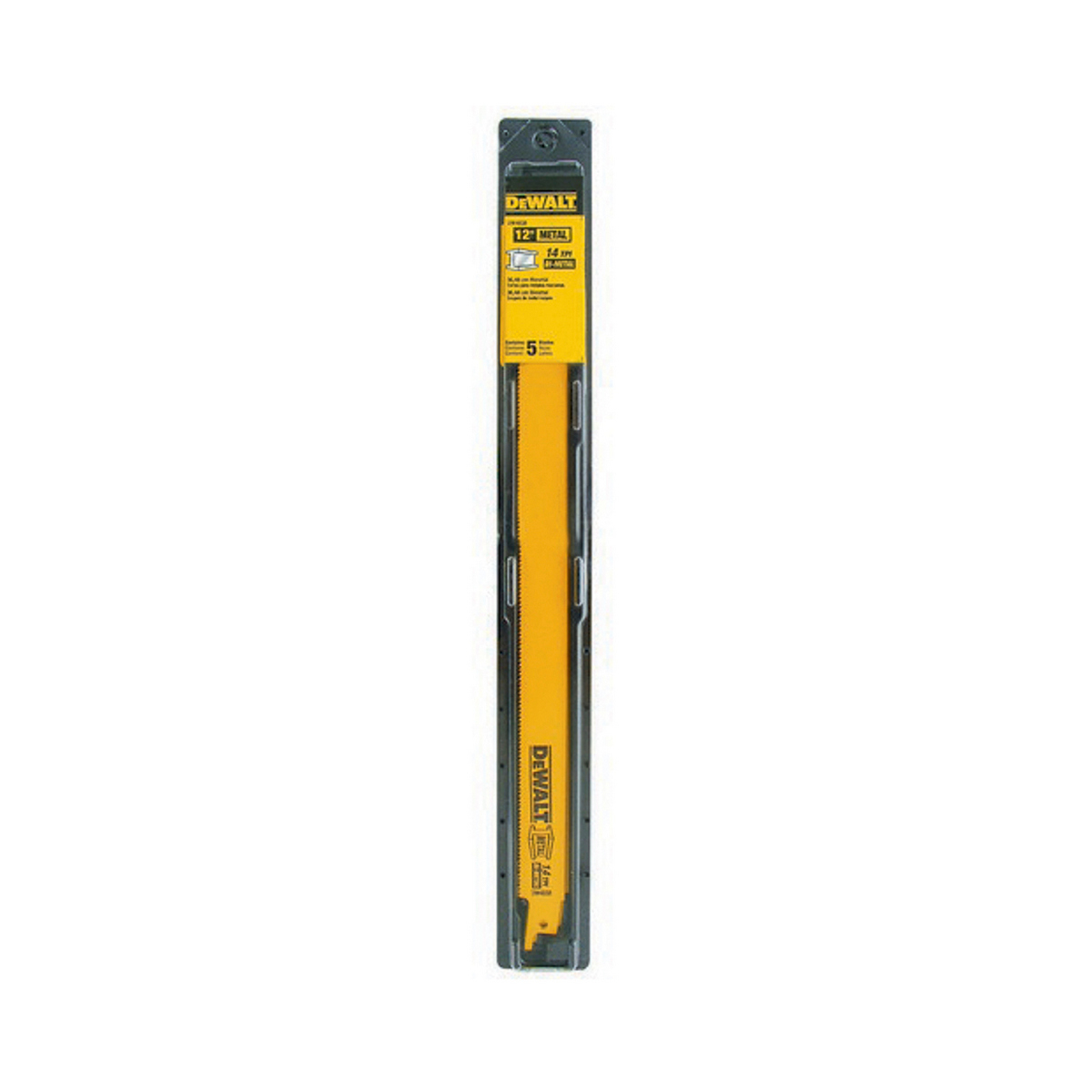 Segueta Sierra Sable Dewalt Bimetialica 12”x14 Dpp Metal (5 Pzas)