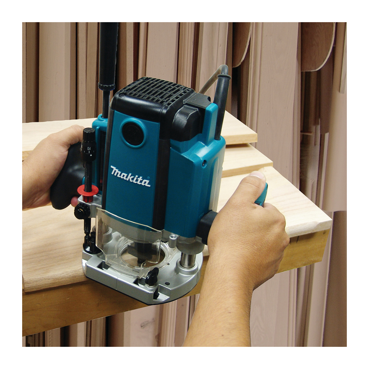 Foto 3 pulgar | Router Makita 3.1/4” 1850w V.v. 9000/27000 Rpm Collet 1/4” 1/2”