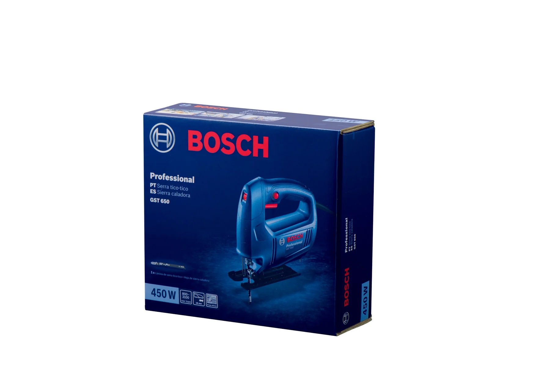 Foto 4 pulgar | Sierra Caladora Pendular Bosch 450w Vv 800-3100 Cpm Ca 0-45° (gst 650)