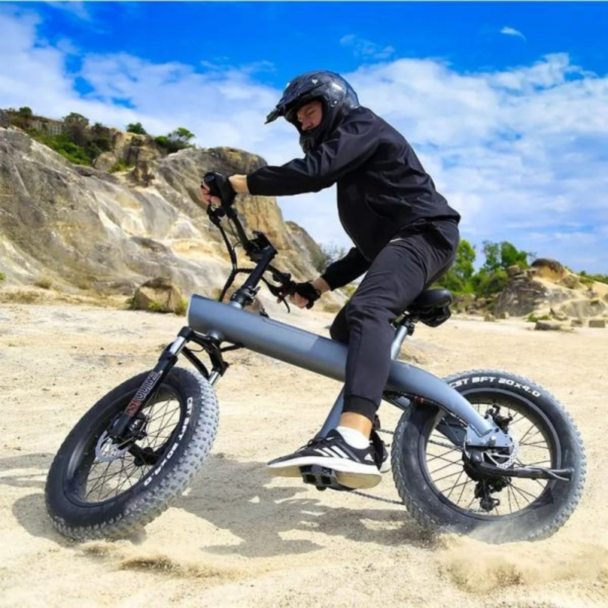 Foto 4 | Bicicleta Eléctrica De Alto Rendimiento Con Pantalla Lcd Y Motor Potente De 750w Gris