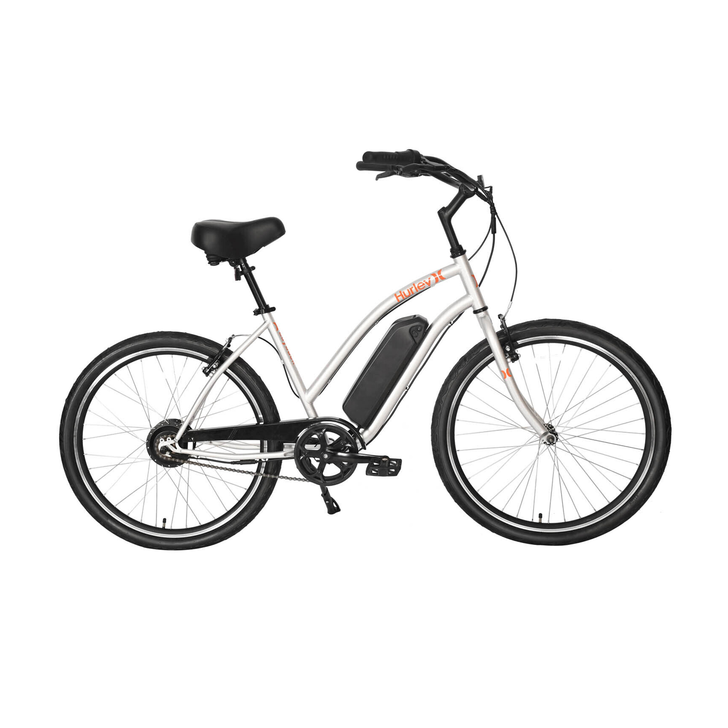 Foto 4 pulgar | Bicicleta Hurley Ebike Layback Plata Ebb26sem Plata